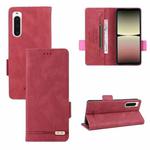 For Sony Xperia 10 V Magnetic Clasp Flip Leather Phone Case(Red)