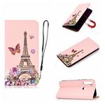 For Xiaomi Redmi Note 8T Pure Color Painting Horizontal Flip Leather Case with Card Slots & Holder & Lanyard(Iron Tower)