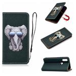 For Xiaomi Redmi 7 Pure Color Painting Horizontal Flip Leather Case with Card Slots & Holder & Lanyard(Elephant)