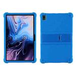 For TCL 10 Tab Max 10.36 inch Silicone Tablet Protective Case with Invisible Bracket(Blue)
