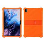 For TCL 10 Tab Max 10.36 inch Silicone Tablet Protective Case with Invisible Bracket(Orange)