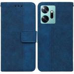 For Infinix Zero 20 Geometric Embossed Leather Phone Case(Blue)