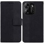 For Tecno Spark Go 2023 / Pop 7 Pro Geometric Embossed Leather Phone Case(Black)