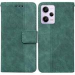 For Xiaomi Redmi Note 12 Pro 5G Geometric Embossed Leather Phone Case(Green)