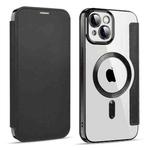 For iPhone 14 MagSafe Magnetic RFID Anti-theft Leather Phone Case(Black)