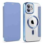 For iPhone 11 MagSafe Magnetic RFID Anti-theft Leather Phone Case(Sierra Blue)