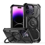 For iPhone 11 Pro Max Armor Series Holder Phone Case(Black)