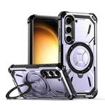 For Samsung Galaxy S23+ 5G Armor Series MagSafe Magnetic Holder Phone Case(Light Purple)