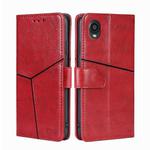 For Kyocera Digno BX2-Digno SX2-A101KC Geometric Stitching Horizontal Flip Leather Phone Case(Red)