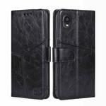 For Kyocera Digno BX2-Digno SX2-A101KC Geometric Stitching Horizontal Flip Leather Phone Case(Black)