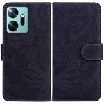 For Infinix Zero 20 Tiger Embossing Pattern Leather Phone Case(Black)