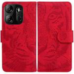 For Tecno Spark Go 2023 / Pop 7 Pro Tiger Embossing Pattern Leather Phone Case(Red)