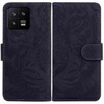 For Xiaomi 13 5G Tiger Embossing Pattern Leather Phone Case(Black)