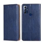 For Motorola Moto G Play 2023 Gloss Oil Solid Color Magnetic Leather Phone Case(Blue)