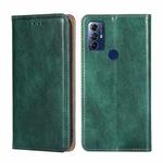 For Motorola Moto G Play 2023 Gloss Oil Solid Color Magnetic Leather Phone Case(Green)
