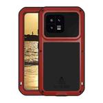 For Xiaomi 13 LOVE MEI Metal Shockproof Life Waterproof Dustproof Phone Case(Red)