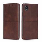For Kyocera Digno BX2-Digno SX2-A101KC Cow Texture Magnetic Horizontal Flip Leather Phone Case(Dark Brown)