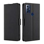 For Motorola Moto G Play 2023 Ultra-thin Voltage Side Buckle Horizontal Flip Leather Phone Case(Black)