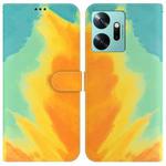 For Infinix Zero 20 Watercolor Pattern Flip Leather Phone Case(Autumn Leaf)