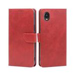 For Kyocera Digno BX2-Digno SX2-A101KC Calf Texture Buckle Flip Leather Phone Case(Red)