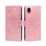 For Kyocera Digno BX2-Digno SX2-A101KC Calf Texture Buckle Flip Leather Phone Case(Rose Gold)