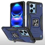 For Xiaomi Redmi Note 12 Pro+ Magnetic Armor Shockproof TPU + PC Phone Case with Metal Ring Holder(Blue)