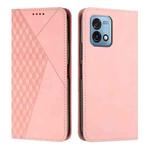 For Motorola Moto G Stylus 5G 2023 Diamond Pattern Splicing Skin Feel Magnetic Phone Case(Rose Gold)