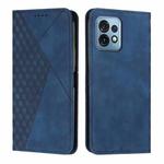 For Motorola Moto X40/X40 Pro/Edge+ 2023 Diamond Pattern Splicing Skin Feel Magnetic Phone Case(Blue)