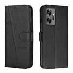 For Infinix Zero 20 Stitching Calf Texture Buckle Leather Phone Case(Black)