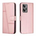 For Infinix Zero 20 Stitching Calf Texture Buckle Leather Phone Case(Rose Gold)