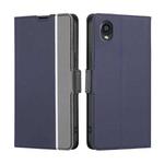 For Kyocera Digno BX2-Digno SX2-A101KC Twill Texture Side Buckle Leather Phone Case(Blue)