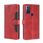 For Motorola Moto G Play 2023 Skin Feel Magnetic Buckle Leather Phone Case(Red)