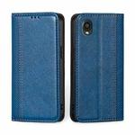 For Kyocera Digno BX2-Digno SX2-A101KC Grid Texture Magnetic Flip Leather Phone Case(Blue)
