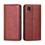 For Kyocera Digno BX2-Digno SX2-A101KC Grid Texture Magnetic Flip Leather Phone Case(Red)