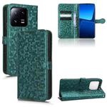 For Xiaomi 13 Honeycomb Dot Texture Leather Phone Case(Green)