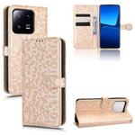 For Xiaomi 13 Pro Honeycomb Dot Texture Leather Phone Case(Gold)