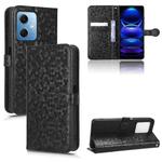 For Xiaomi Redmi Note 12 5G Honeycomb Dot Texture Leather Phone Case(Black)