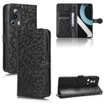 For Xiaomi 13 Lite / Civi 2 / 12 Lite NE Honeycomb Dot Texture Leather Phone Case(Black)