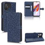 For Xiaomi Redmi 12C / Redmi 11A 4G Global Honeycomb Dot Texture Leather Phone Case(Blue)
