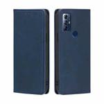 For Motorola Moto G Play 2023 Skin Feel Magnetic Horizontal Flip Leather Phone Case(Blue)