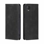 For Kyocera Digno BX2-Digno SX2-A101KC Skin Feel Magnetic Horizontal Flip Leather Phone Case(Black)