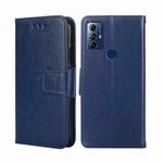 For Motorola Moto G Play 2023 Crystal Texture Leather Phone Case(Royal Blue)