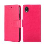 For Kyocera Digno BX2-Digno SX2-A101KC Crystal Texture Leather Phone Case(Rose Red)