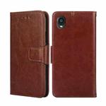 For Kyocera Digno BX2-Digno SX2-A101KC Crystal Texture Leather Phone Case(Brown)