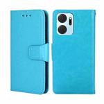 For Honor X7A Crystal Texture Leather Phone Case(Sky Blue)