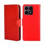 For Honor X8A Crystal Texture Leather Phone Case(Red)