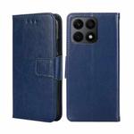 For Honor X8A Crystal Texture Leather Phone Case(Royal Blue)