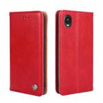 For Kyocera Digno BX2-Digno SX2-A101KC Non-Magnetic Retro Texture Horizontal Flip Leather Case(Red)