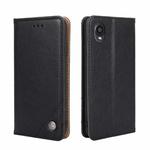 For Kyocera Digno BX2-Digno SX2-A101KC Non-Magnetic Retro Texture Horizontal Flip Leather Case(Black)