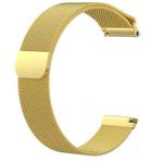 For Fitbit Versa Milanese  Watch Band, Size:L(Gold)
